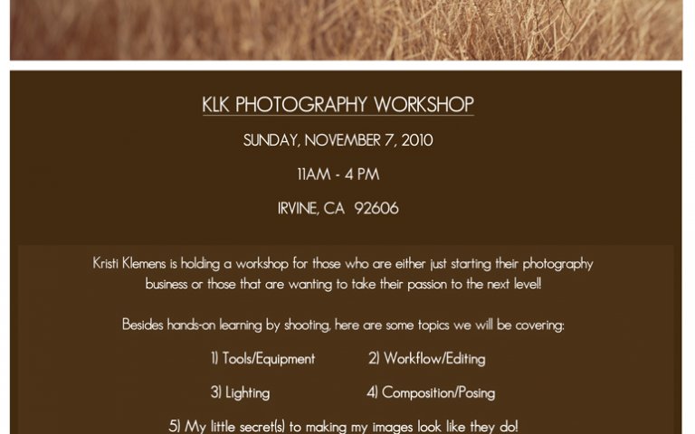 Photography Workshop by KLK Photography