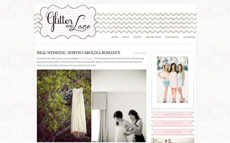 KLK Photography | North Carolina Wedding Featured on Glitter and Lace!