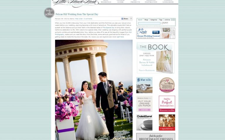 Pelican Hill Wedding featured on Style Me Pretty | Newport Coast Photographer | KLK Photography